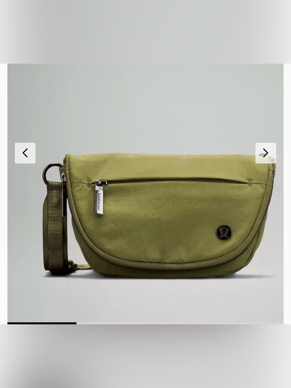 Lululemon All Night Micro Festival Bag  Zip Top in Bronze Green